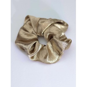 Σούρα λαστιχάκι μαλλιών σατέν χρυσό Σούρα λαστιχάκι μαλλιών σατέν χρυσό