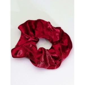 Σούρα λαστιχάκι μαλλιών σατέν κόκκινο