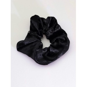 Σούρα λαστιχάκι μαλλιών σατέν μαύρο