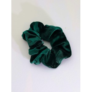 Σούρα λαστιχάκι μαλλιών βελούδο σατέν πράσινο