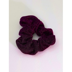 Σούρα λαστιχάκι μαλλιών γκλιτερ μωβ