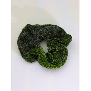 Σούρα λαστιχάκι μαλλιών γκλιτερ πρασινο