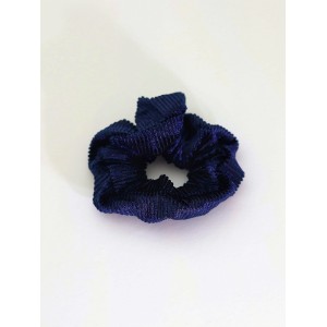 Σούρα λαστιχάκι μαλλιών βελούδο κοτλέ μπλε